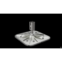 Кровельная опора SOLID FOOT 350х350 с вертикальным кронштейном б/ц