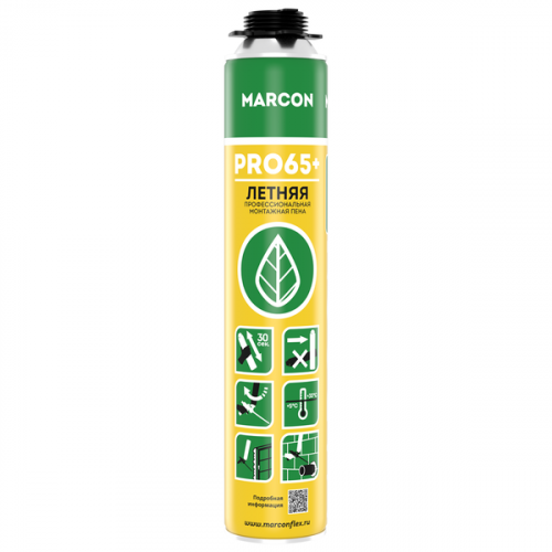 Пена монтажная профессиональная летняя MARCON PRO 65+ Пена монтажная профессиональная летняя MARCON PRO 65+