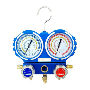 Манометрический коллектор двухвентильный VALUE VMG-2-R410A-04 (R22, R134a, R410a, R407c)