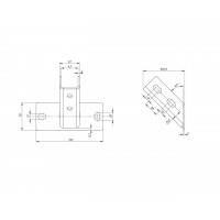 Опора напольная 45 V хц